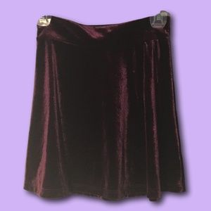 Urban Outfitters Pins & Needles Velvet Skirt, XS
